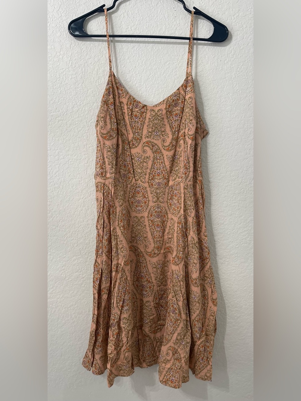 Old Navy Peach Paisley Cami Slip Dress